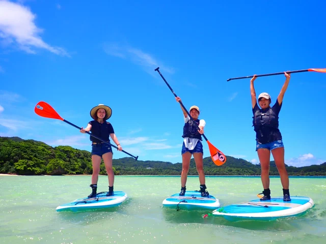 【石垣島/1日】感動で震える☆二大絶景スポット！幻の島上陸＆シュノーケリング＆川平湾SUP/カヌーツアー