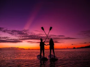 【石垣島/夕暮れ】当日予約OK！時を忘れる黄昏サンセットSUPツアー☆＜写真データ付き＞