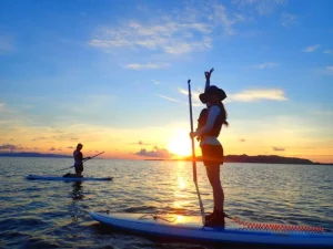 【石垣島/夕暮れ】当日予約OK！時を忘れる黄昏サンセットSUPツアー☆＜写真データ付き＞