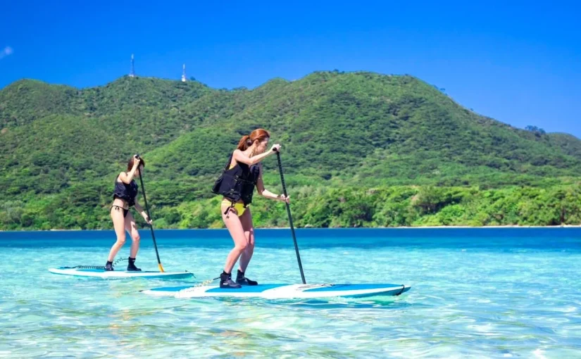 SUP、川平湾